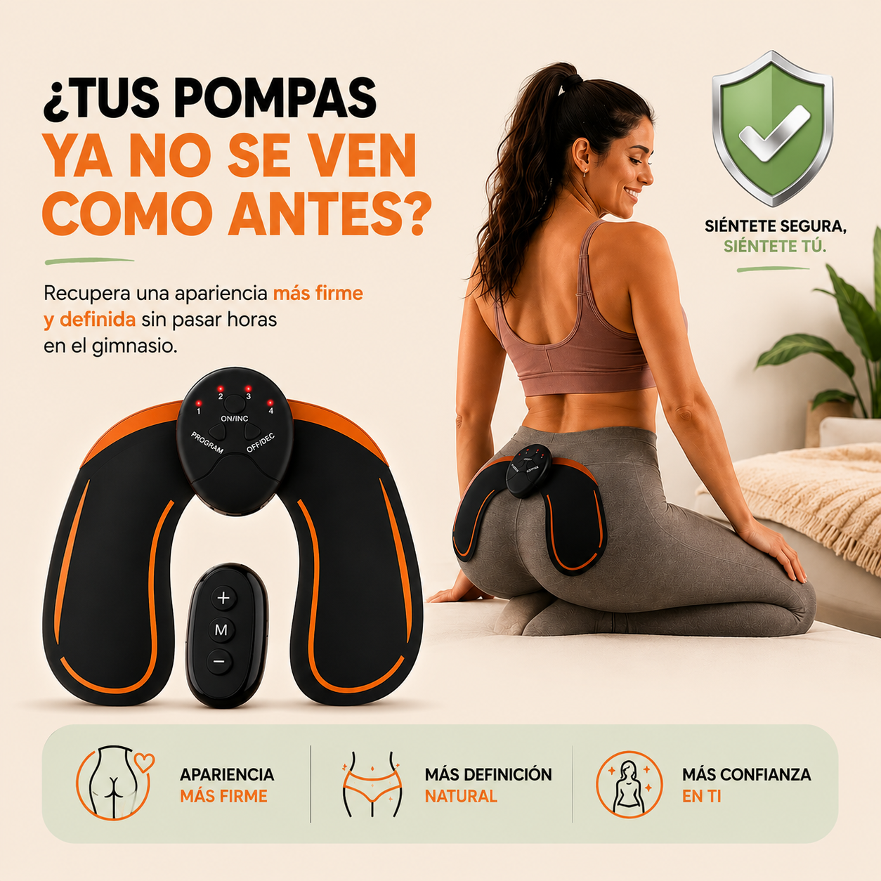 Estimulación inteligente para tus glúteos