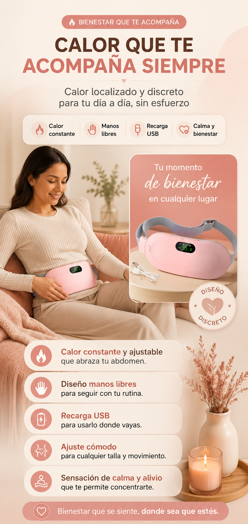 CINTURON TERMICO PARA COLICOS