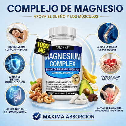 Suplemento Magnesio Complex Toplux 90 cp