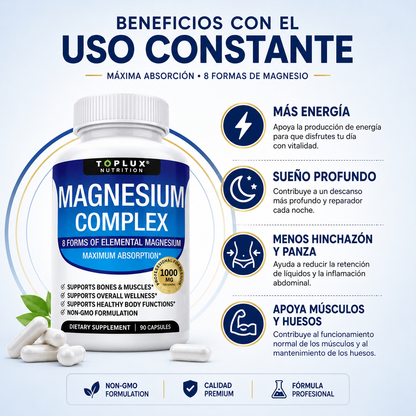 Suplemento Magnesio Complex Toplux 90 cp