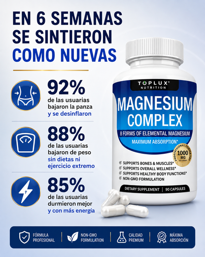 Suplemento Magnesio Complex Toplux 90 cp